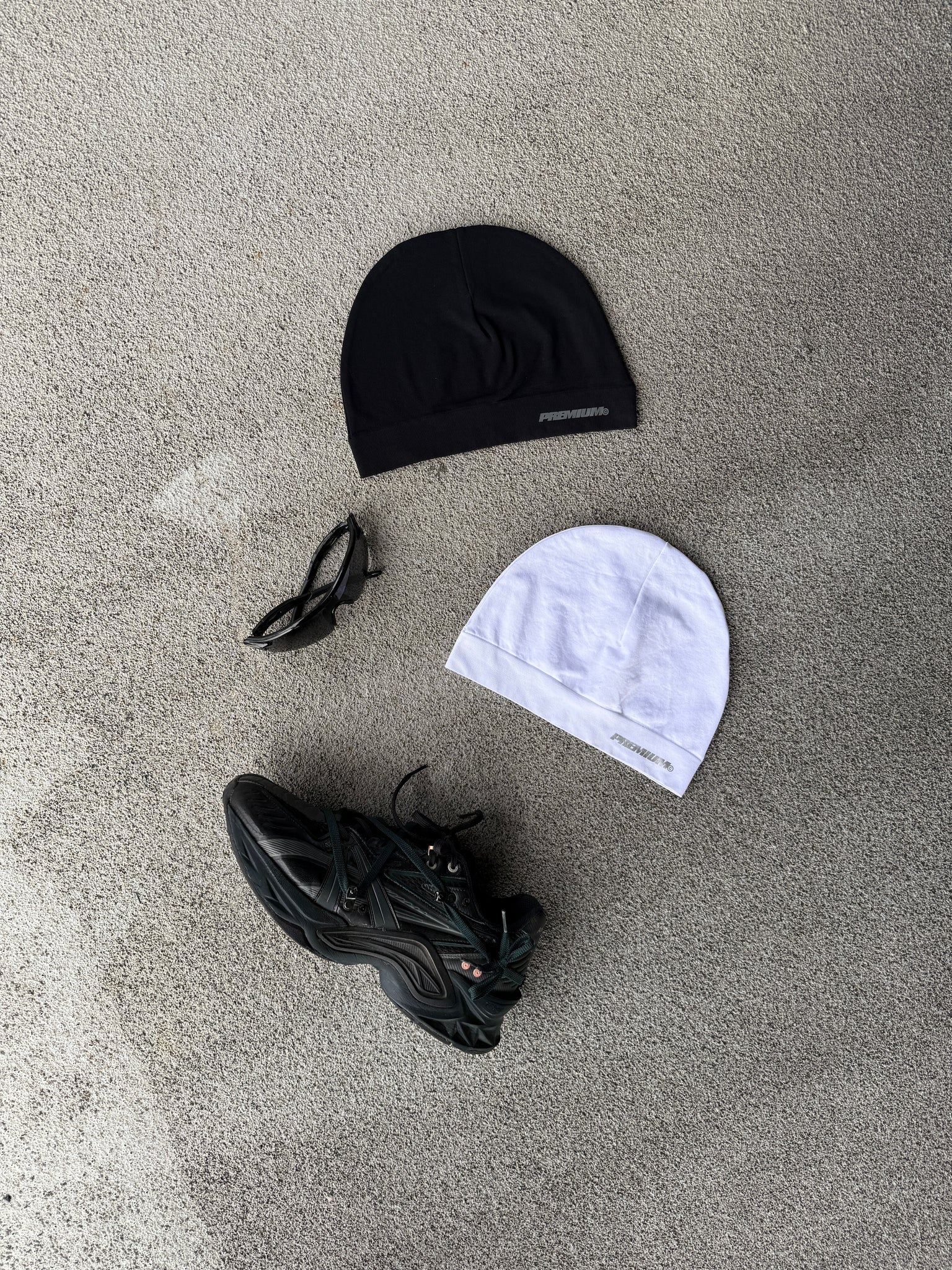 PRM Skull Cap (Black/White)