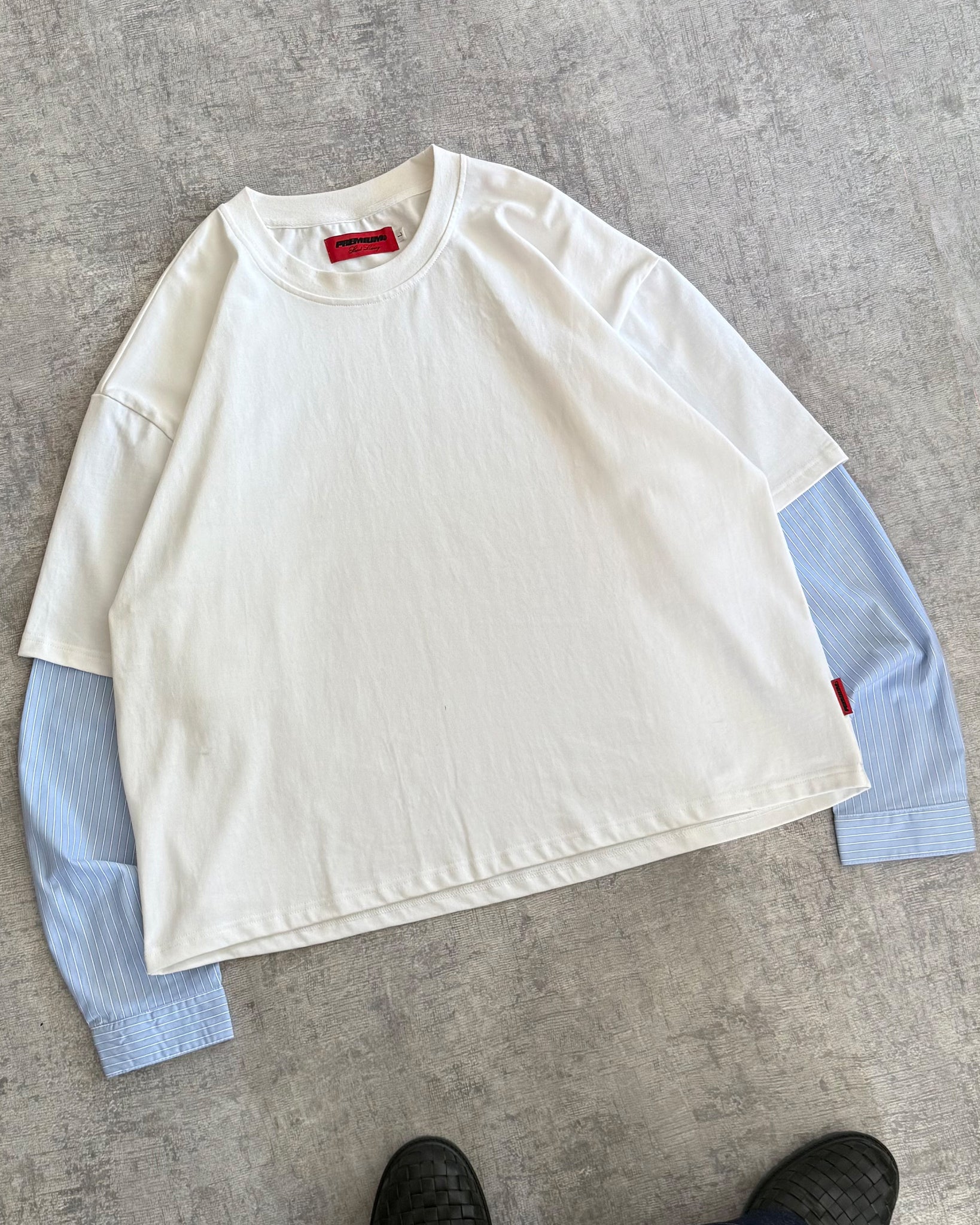 OXFORD Layered T-shirt (White)