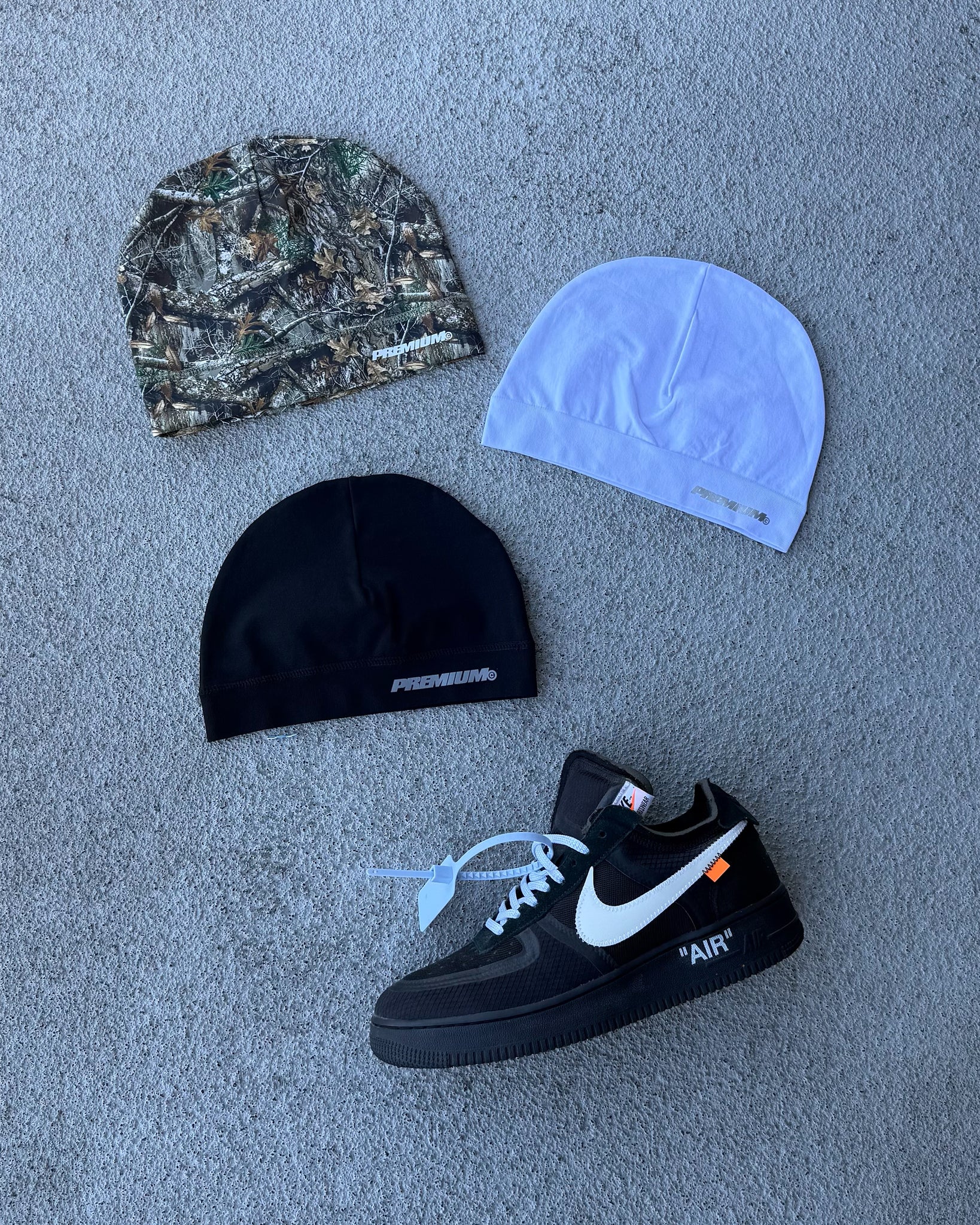 PRM Skull Cap (Black/White/Camo)