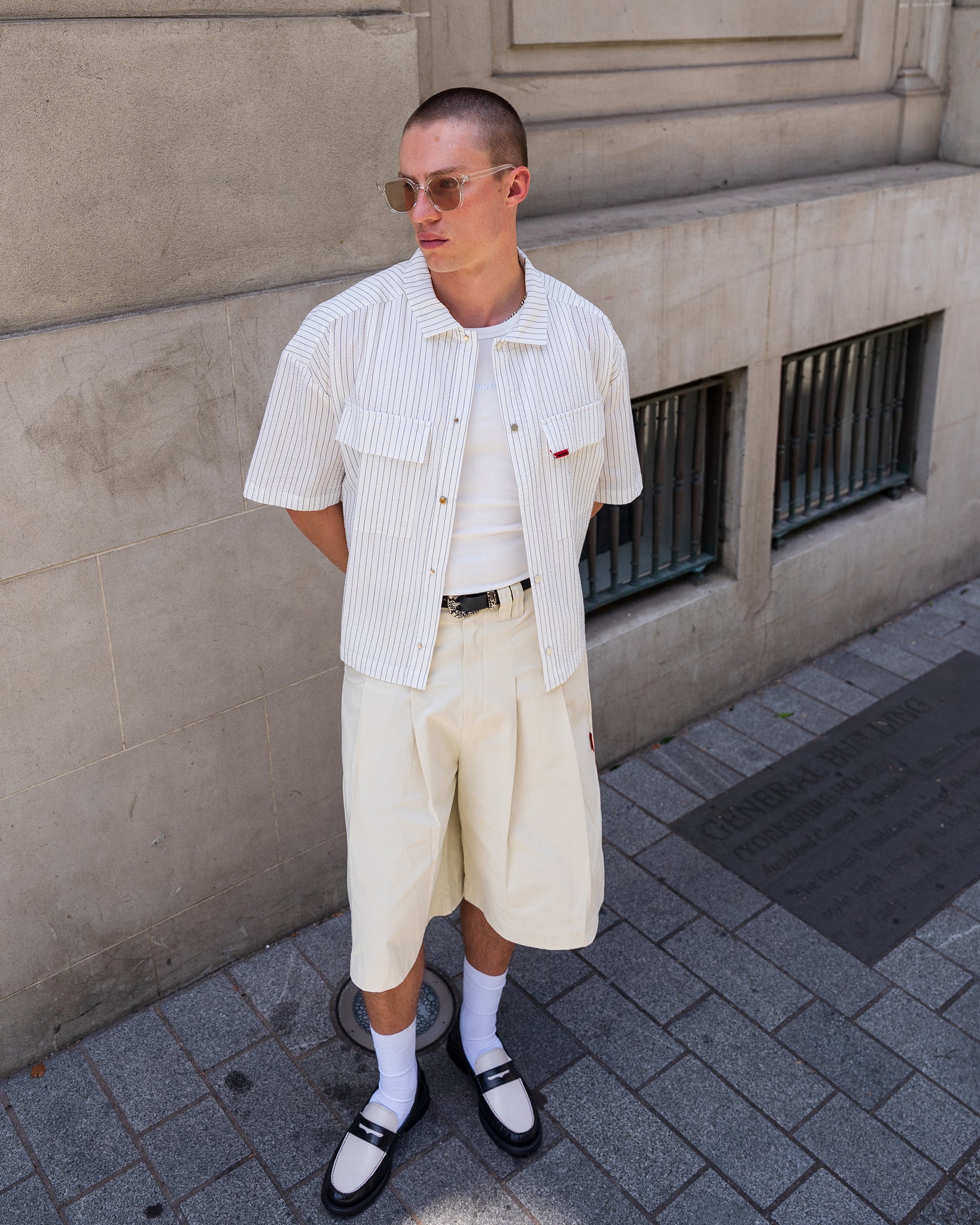 VISION Button-Up Shirt (White)